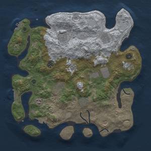 Thumbnail Rust Map: Procedural Map, Size: 3700, Seed: 1313729441, 18 Monuments