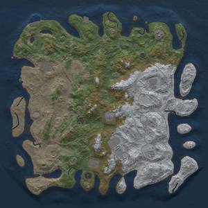 Thumbnail Rust Map: Procedural Map, Size: 4500, Seed: 32868, 19 Monuments