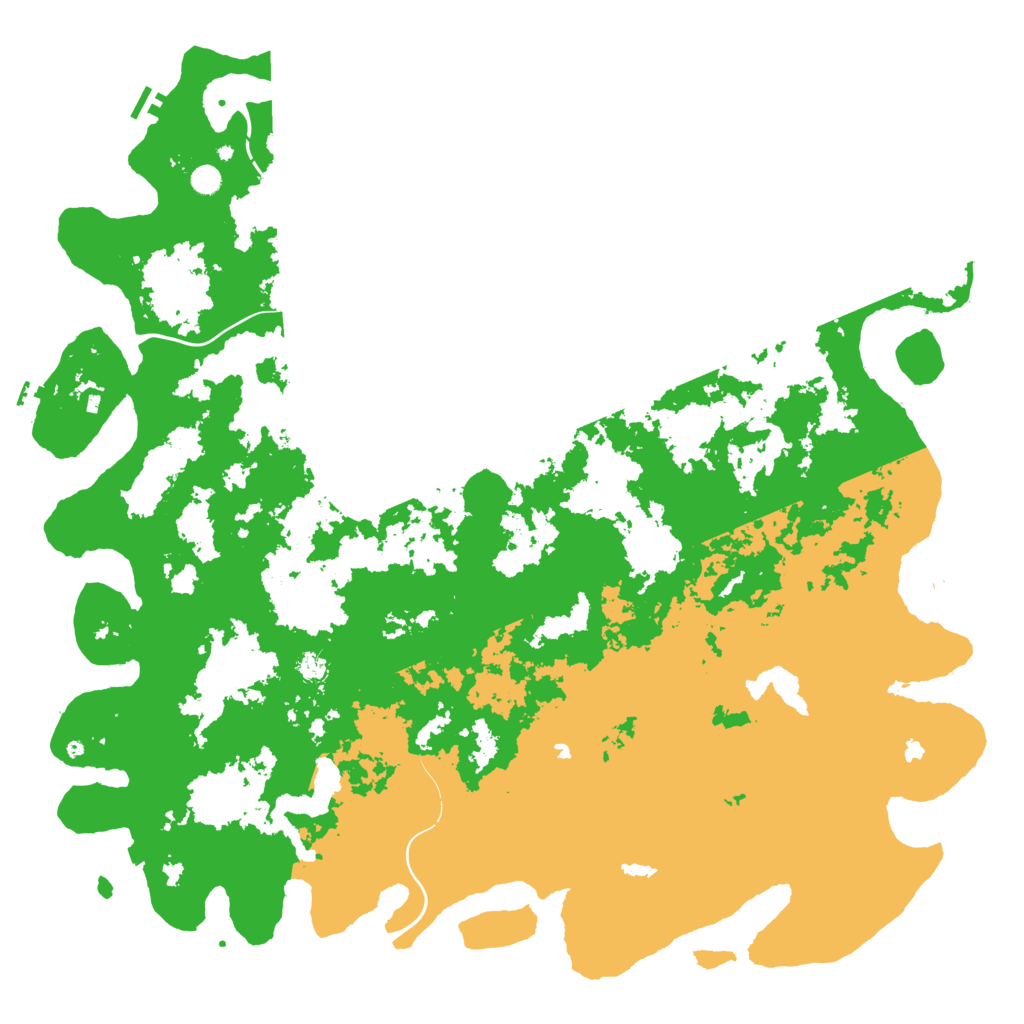 Biome Rust Map: Procedural Map, Size: 6000, Seed: 53467786