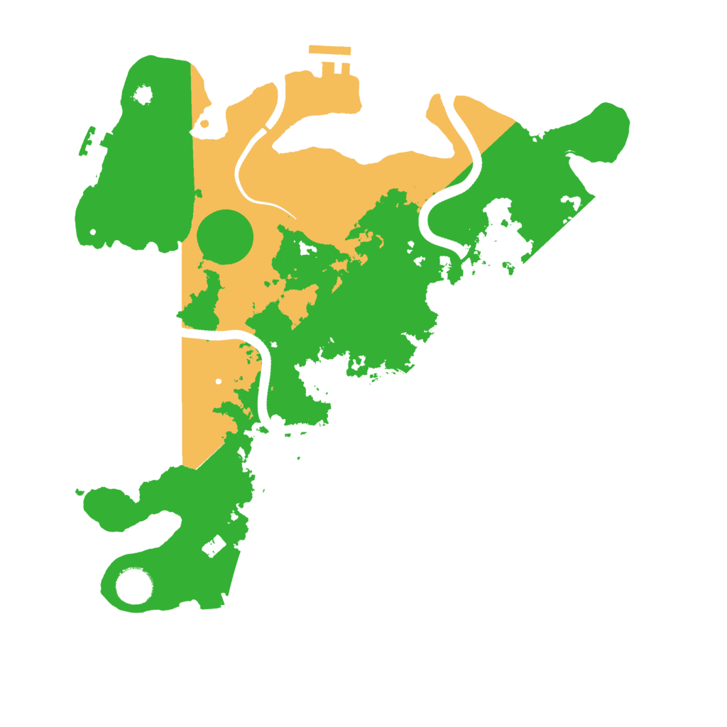 Biome Rust Map: Procedural Map, Size: 3500, Seed: 240742386