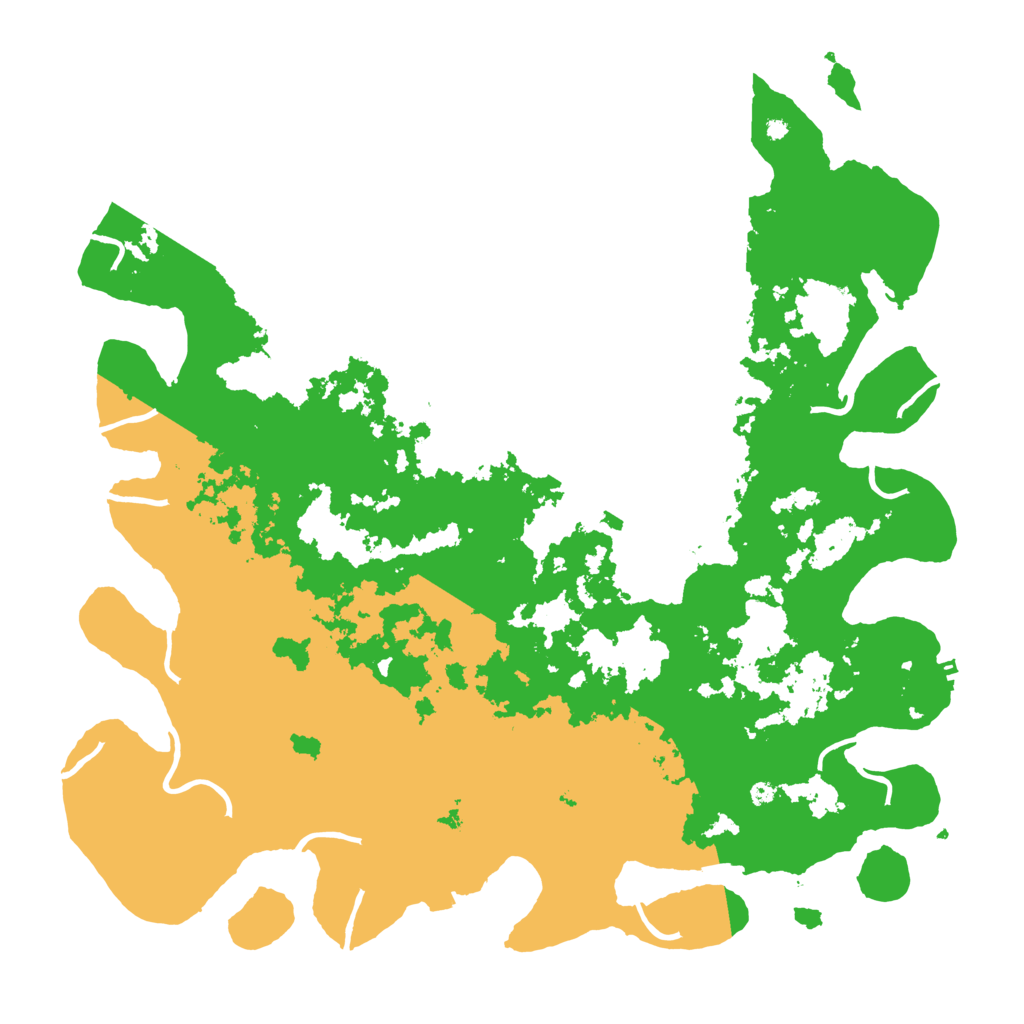 Biome Rust Map: Procedural Map, Size: 4500, Seed: 2143057635