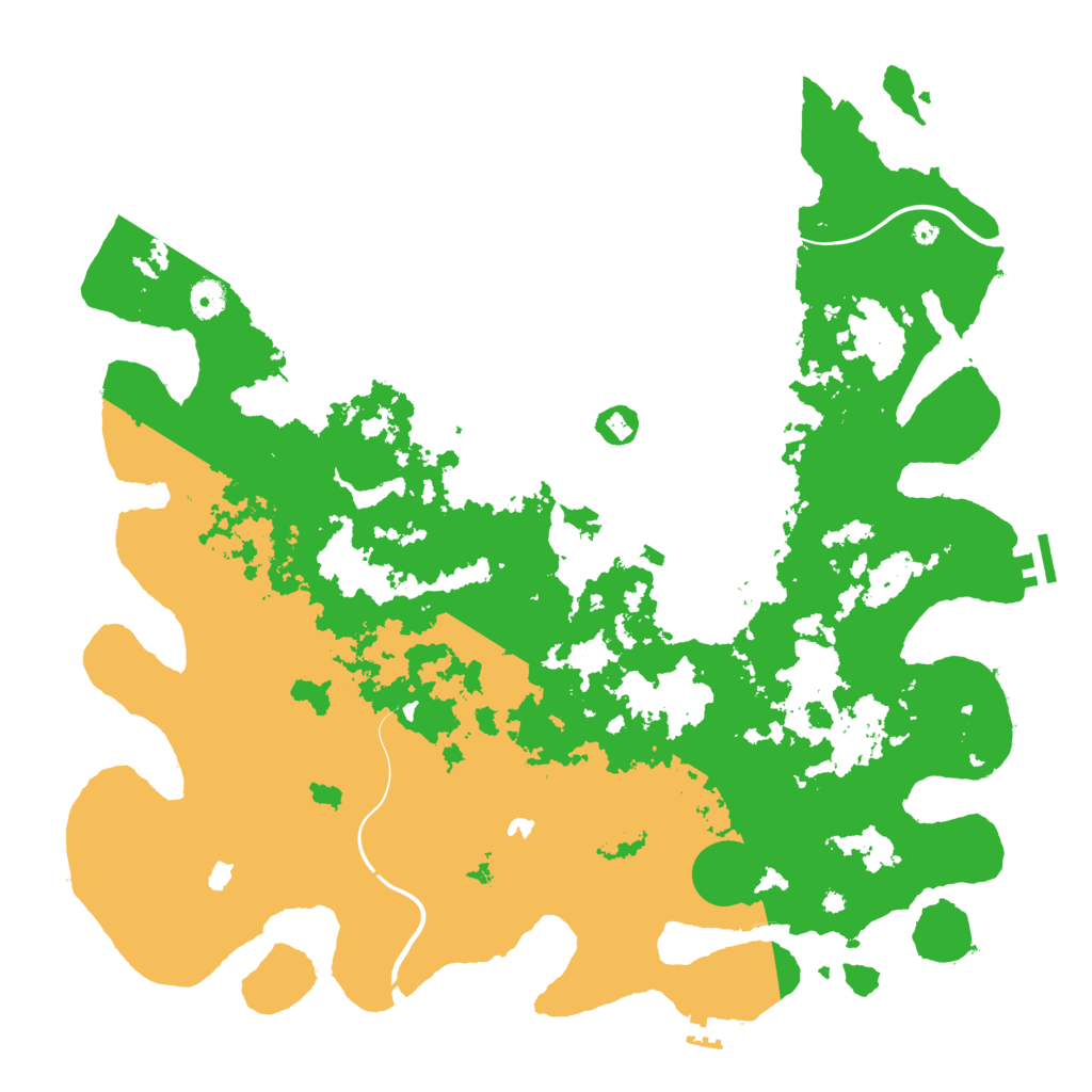 Biome Rust Map: Procedural Map, Size: 4500, Seed: 2143057635