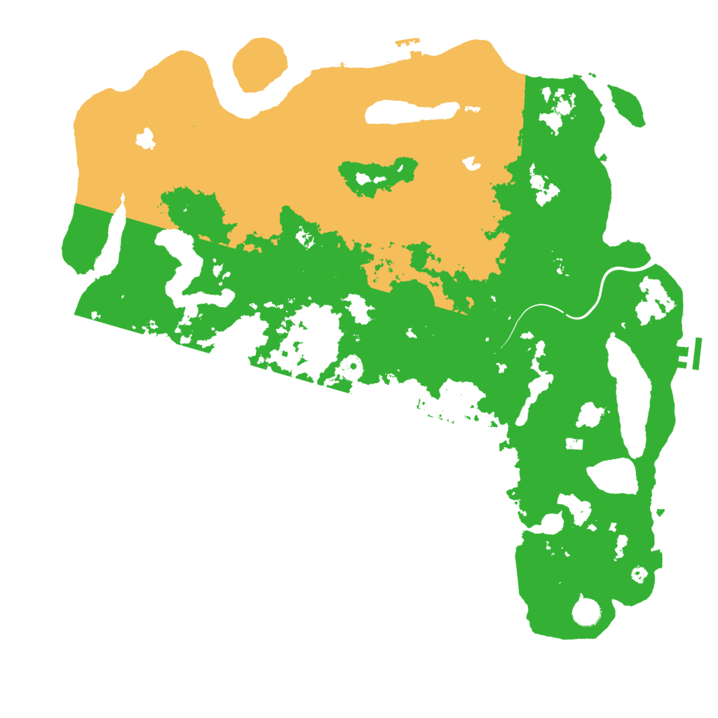 Biome Rust Map: Procedural Map, Size: 4500, Seed: 1301764672