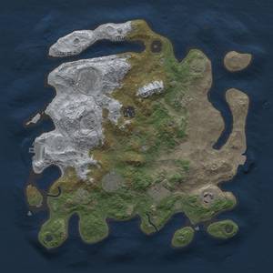 Thumbnail Rust Map: Procedural Map, Size: 3300, Seed: 10052023, 14 Monuments