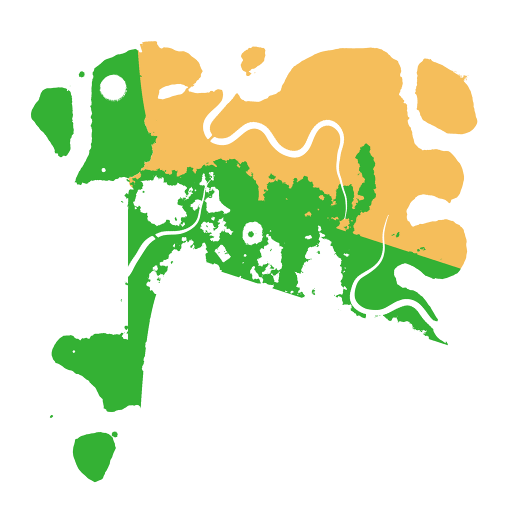 Biome Rust Map: Procedural Map, Size: 3500, Seed: 3242366