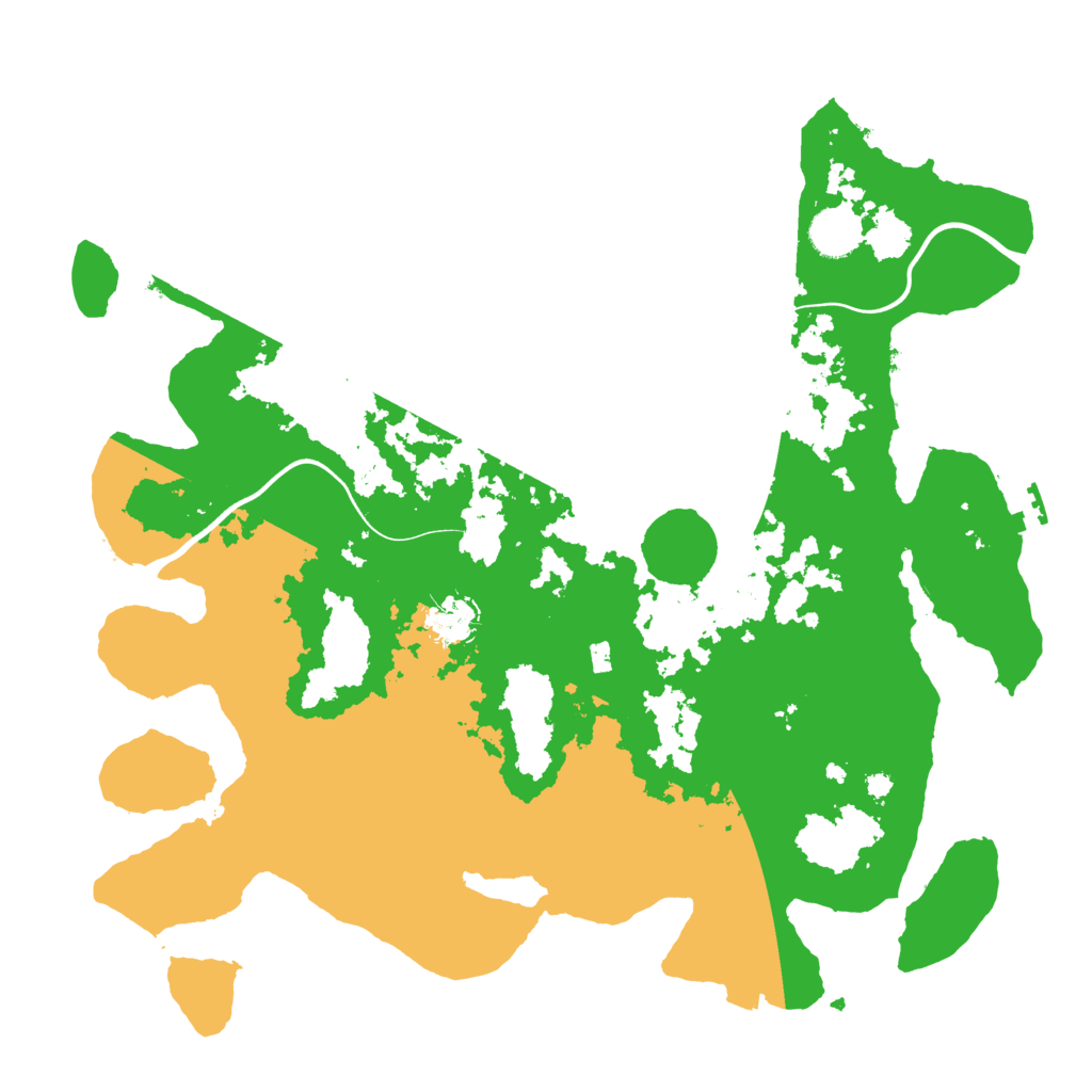 Biome Rust Map: Procedural Map, Size: 3900, Seed: 66468095