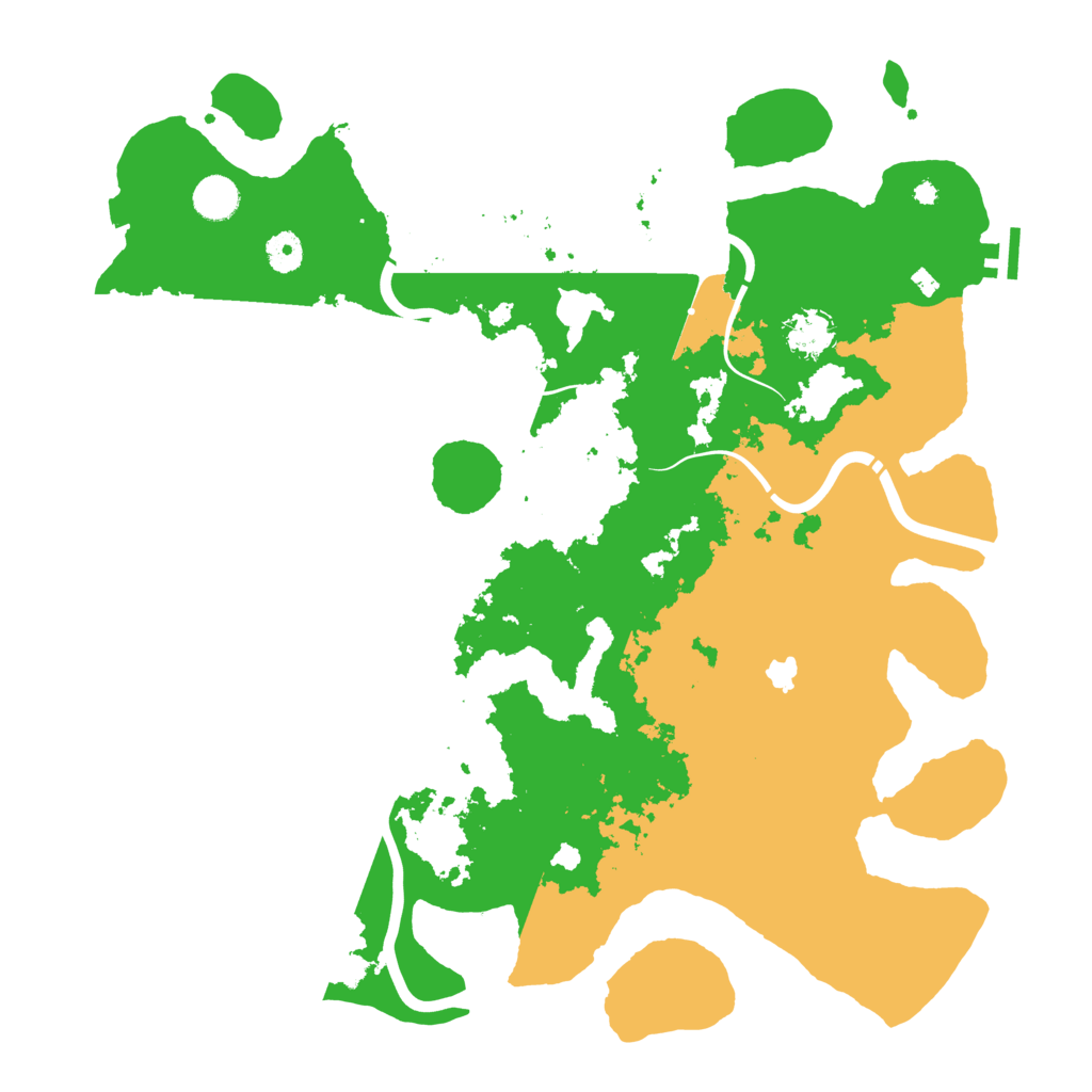 Biome Rust Map: Procedural Map, Size: 4250, Seed: 674094173