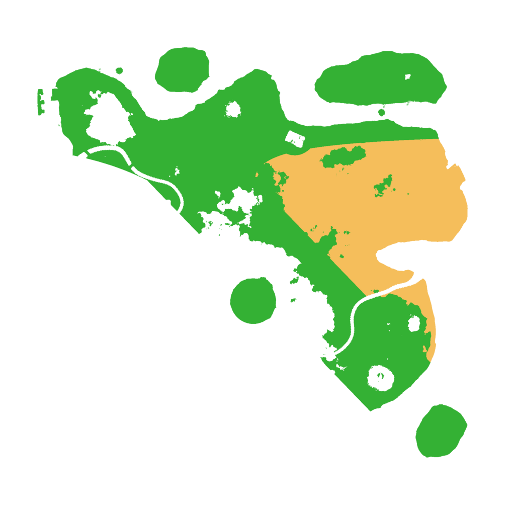Biome Rust Map: Procedural Map, Size: 3000, Seed: 483597