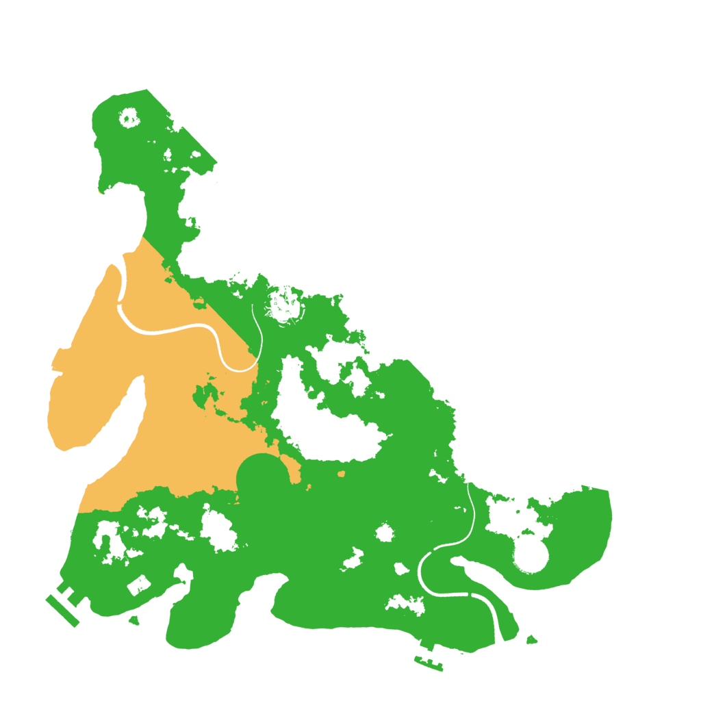 Biome Rust Map: Procedural Map, Size: 3500, Seed: 557614
