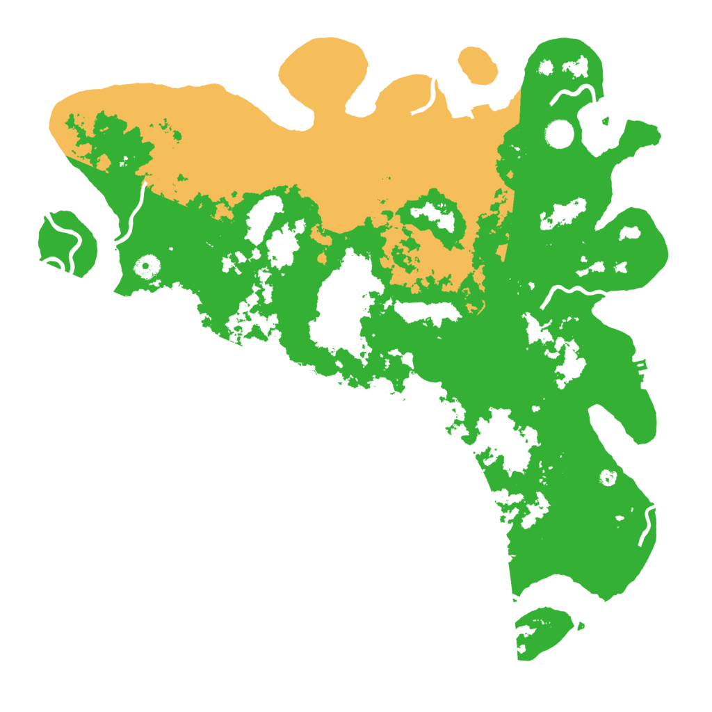 Biome Rust Map: Procedural Map, Size: 4350, Seed: 911