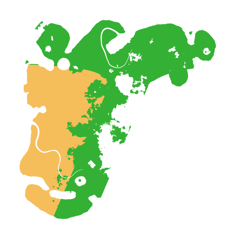 Biome Rust Map: Procedural Map, Size: 3500, Seed: 14536379