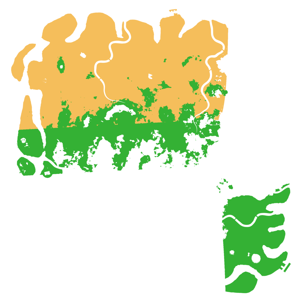Biome Rust Map: Procedural Map, Size: 6000, Seed: 1347631818