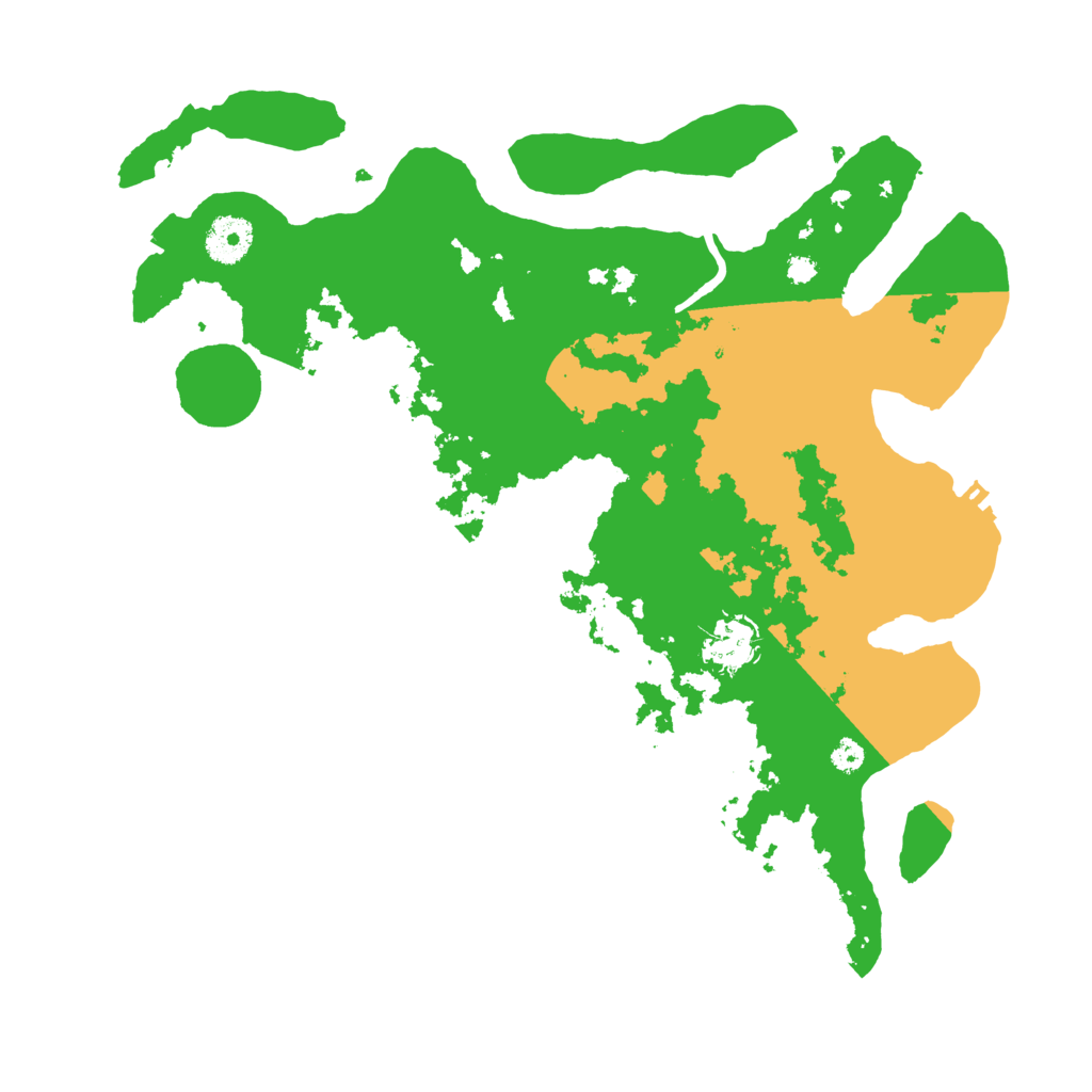 Biome Rust Map: Procedural Map, Size: 3500, Seed: 614773870