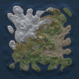 Thumbnail Rust Map: Procedural Map, Size: 3500, Seed: 123345, 16 Monuments