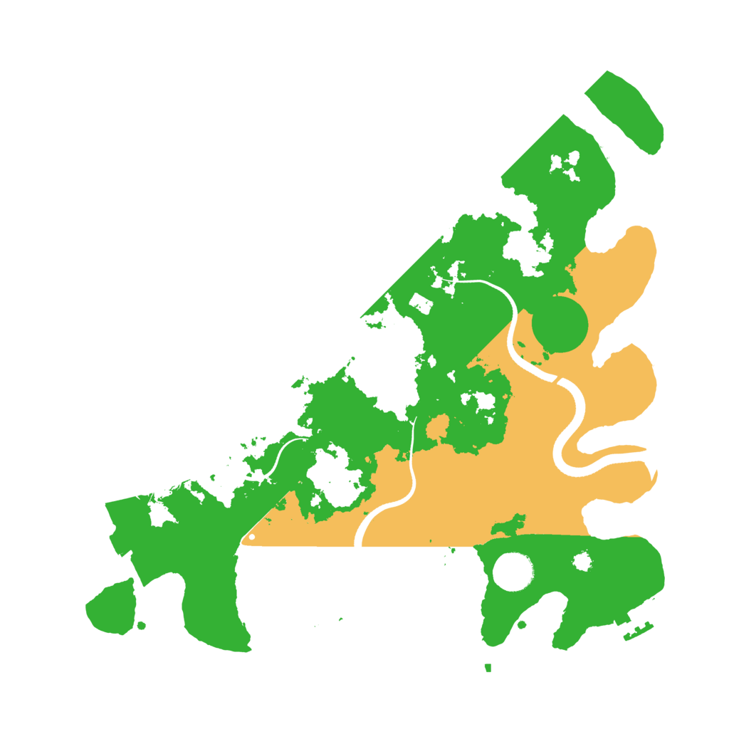 Biome Rust Map: Procedural Map, Size: 3500, Seed: 123345