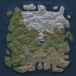 Thumbnail Rust Map: Procedural Map, Size: 5000, Seed: 918018, 19 Monuments