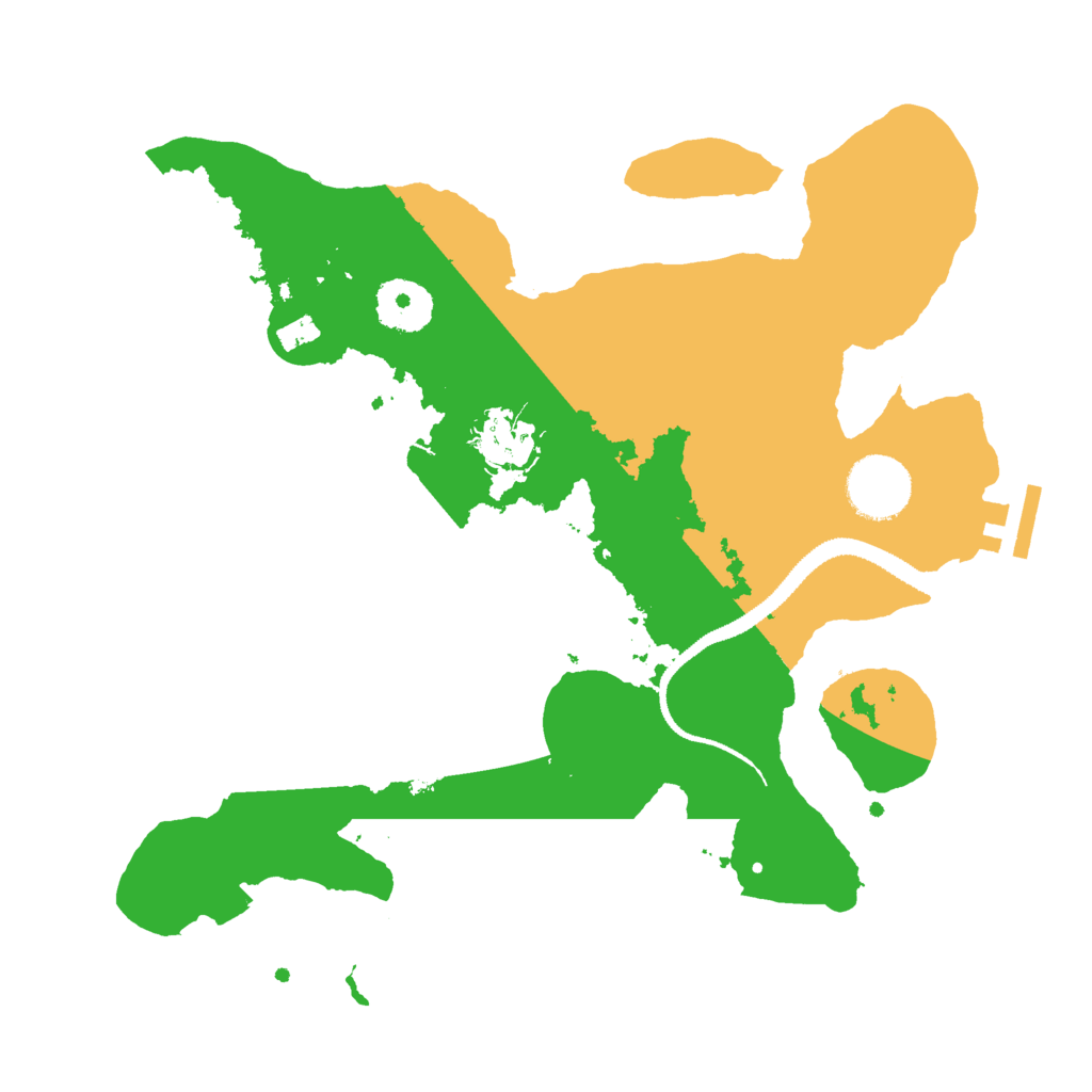 Biome Rust Map: Procedural Map, Size: 3000, Seed: 47195272