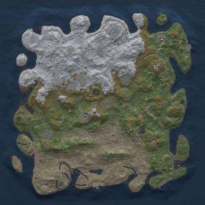 Thumbnail Rust Map: Procedural Map, Size: 4500, Seed: 459886482, 18 Monuments