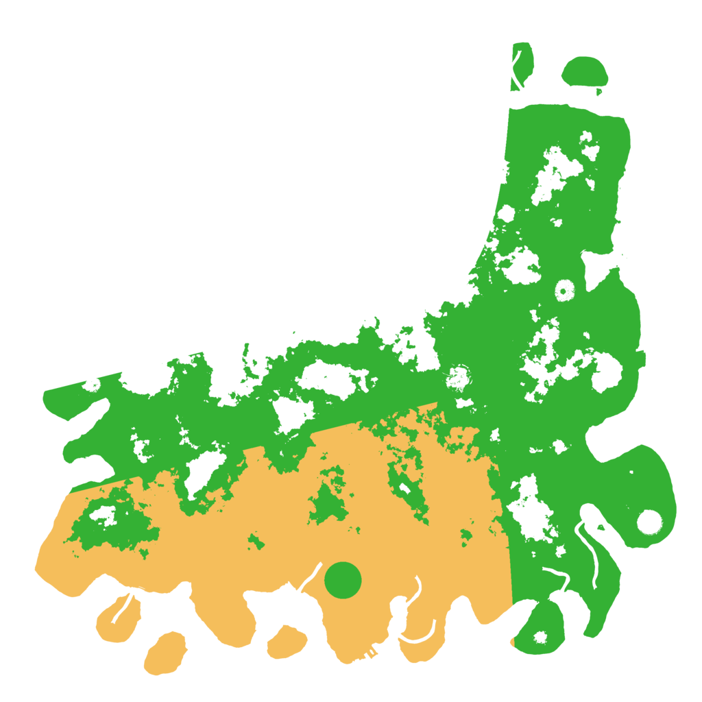 Biome Rust Map: Procedural Map, Size: 5000, Seed: 51023