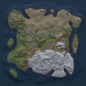 Thumbnail Rust Map: Procedural Map, Size: 3500, Seed: 510, 15 Monuments