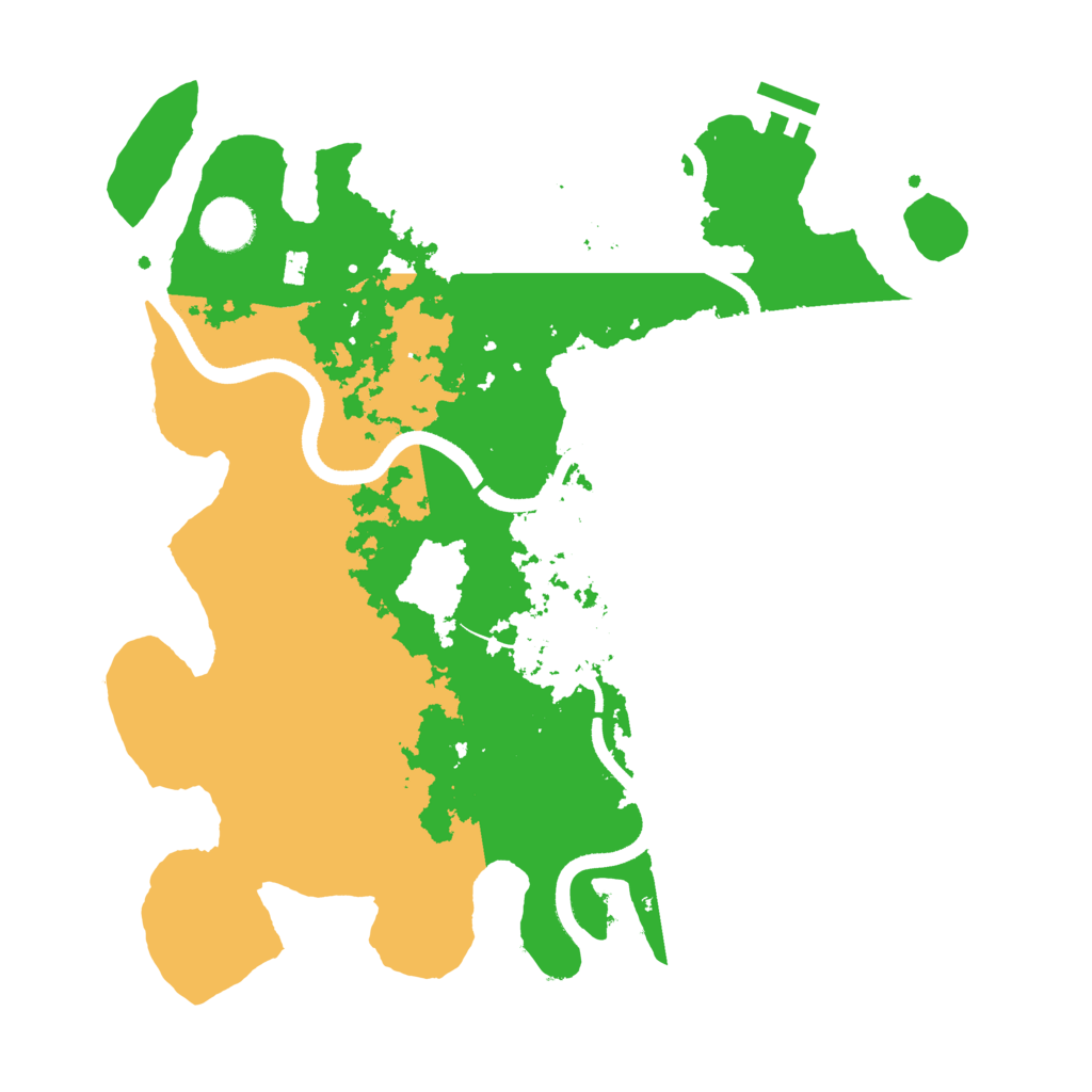 Biome Rust Map: Procedural Map, Size: 3500, Seed: 1168619728