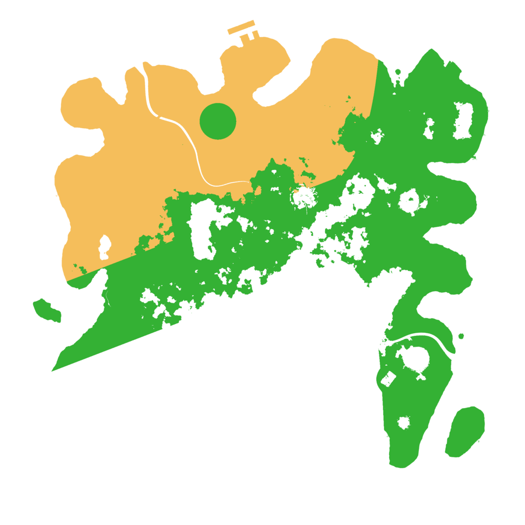 Biome Rust Map: Procedural Map, Size: 3800, Seed: 39124406