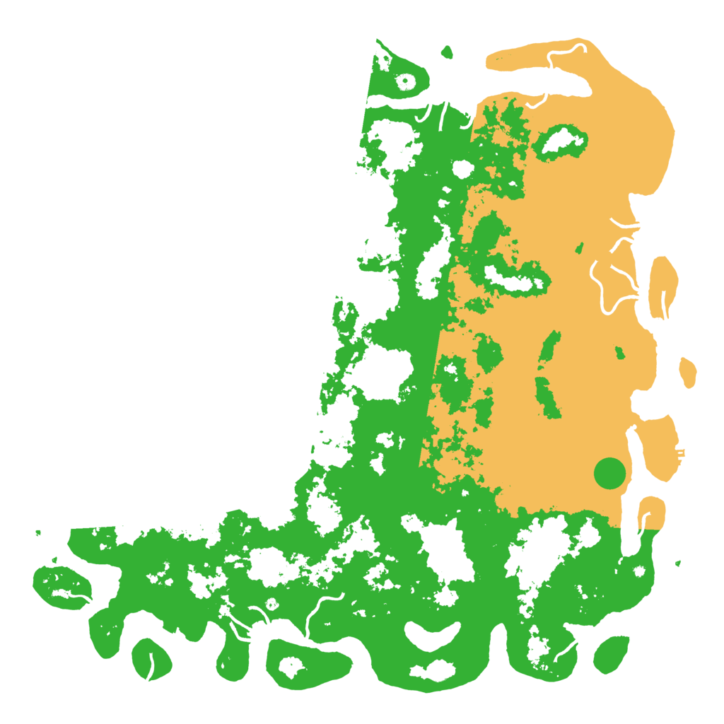 Biome Rust Map: Procedural Map, Size: 6000, Seed: 19912