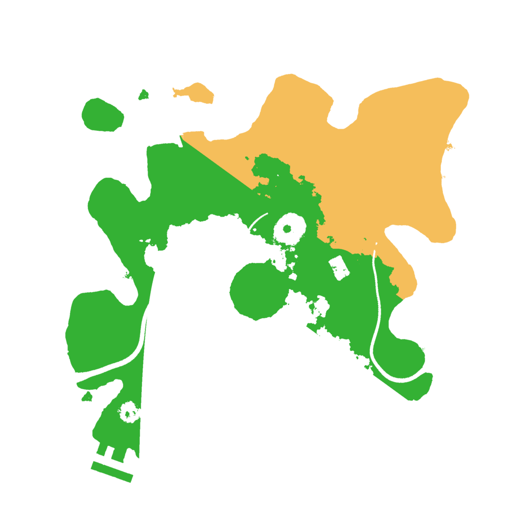 Biome Rust Map: Procedural Map, Size: 2500, Seed: 882010897