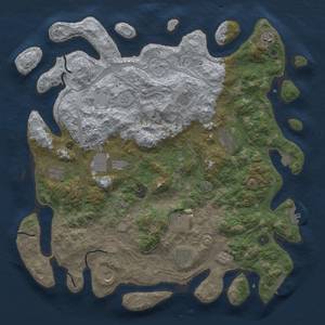 Thumbnail Rust Map: Procedural Map, Size: 4500, Seed: 3456645, 18 Monuments