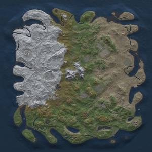 Thumbnail Rust Map: Procedural Map, Size: 5000, Seed: 813167887, 19 Monuments