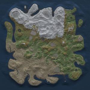 Thumbnail Rust Map: Procedural Map, Size: 4250, Seed: 568880907, 19 Monuments