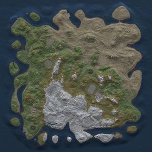 Thumbnail Rust Map: Procedural Map, Size: 4500, Seed: 994017367, 19 Monuments