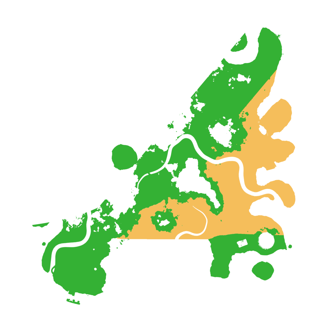 Biome Rust Map: Procedural Map, Size: 3500, Seed: 4411638