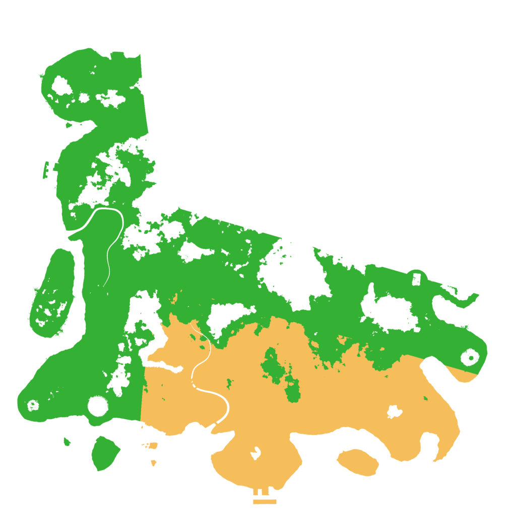 Biome Rust Map: Procedural Map, Size: 4500, Seed: 1887683