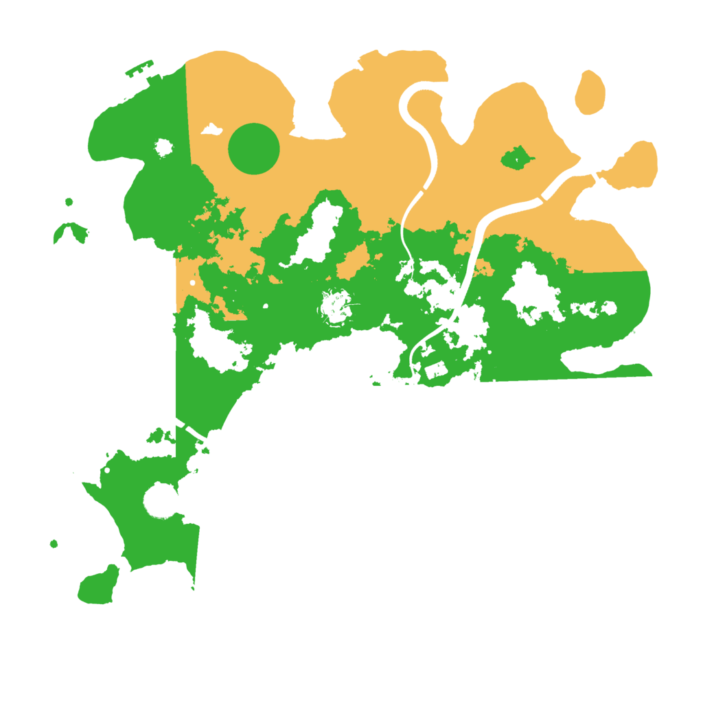 Biome Rust Map: Procedural Map, Size: 3600, Seed: 75087734