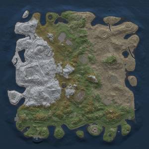 Thumbnail Rust Map: Procedural Map, Size: 4500, Seed: 78956247, 19 Monuments