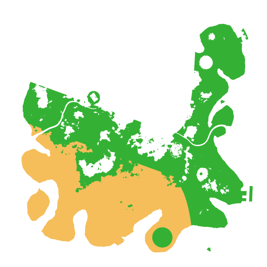 Biome Rust Map: Procedural Map, Size: 3500, Seed: 1793283232