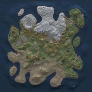 Thumbnail Rust Map: Procedural Map, Size: 3500, Seed: 1793283232, 16 Monuments