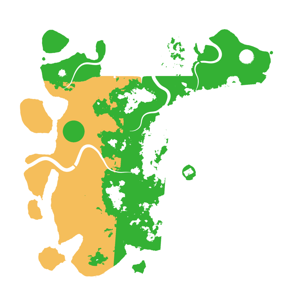 Biome Rust Map: Procedural Map, Size: 3700, Seed: 1064307078