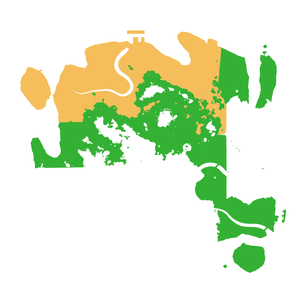 Biome Rust Map: Procedural Map, Size: 3500, Seed: 176248331
