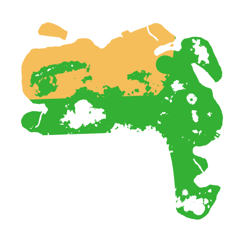 Biome Rust Map: Procedural Map, Size: 3500, Seed: 23123425