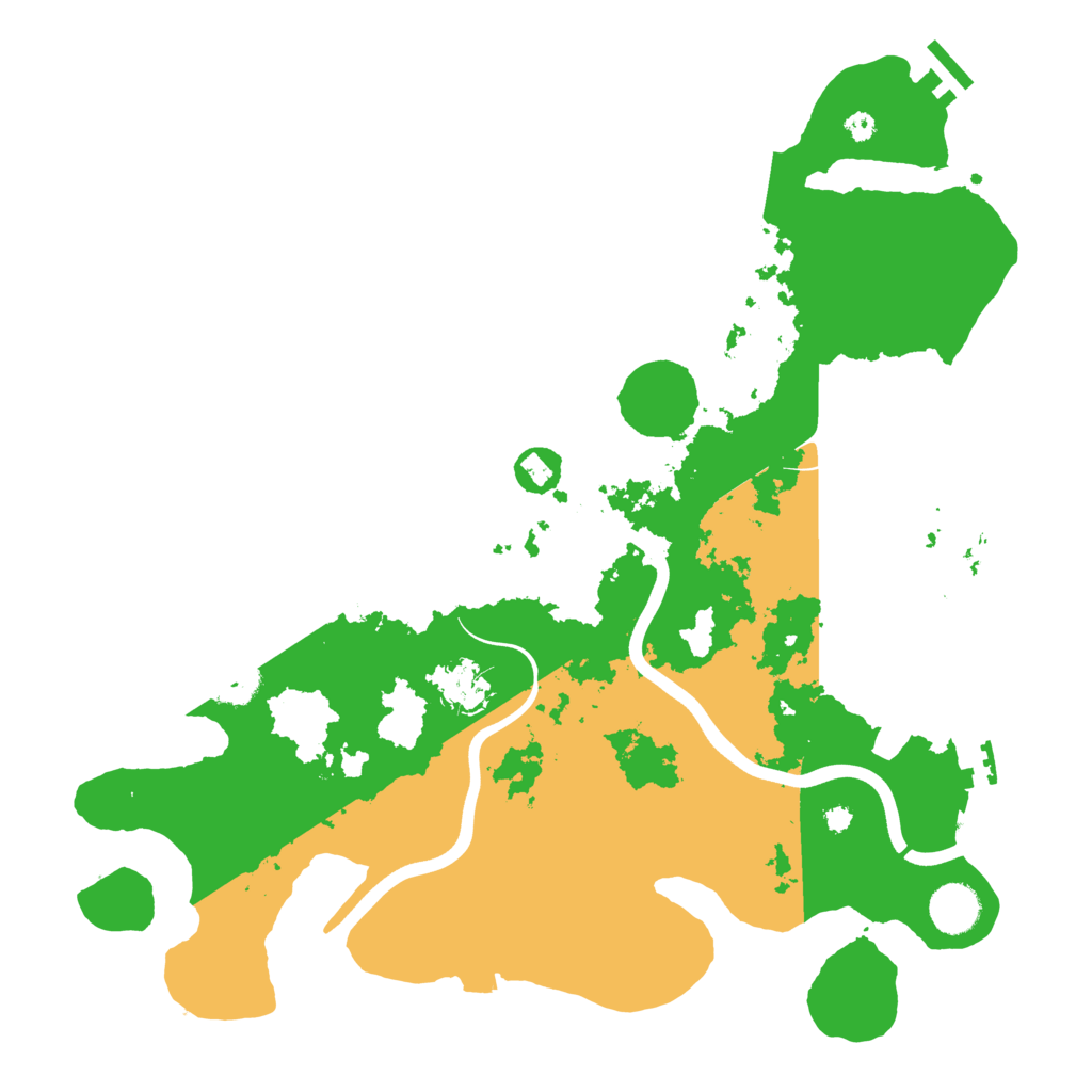 Biome Rust Map: Procedural Map, Size: 3800, Seed: 1541894229