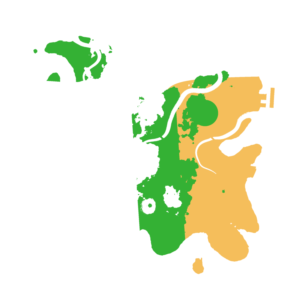 Biome Rust Map: Procedural Map, Size: 3000, Seed: 3487