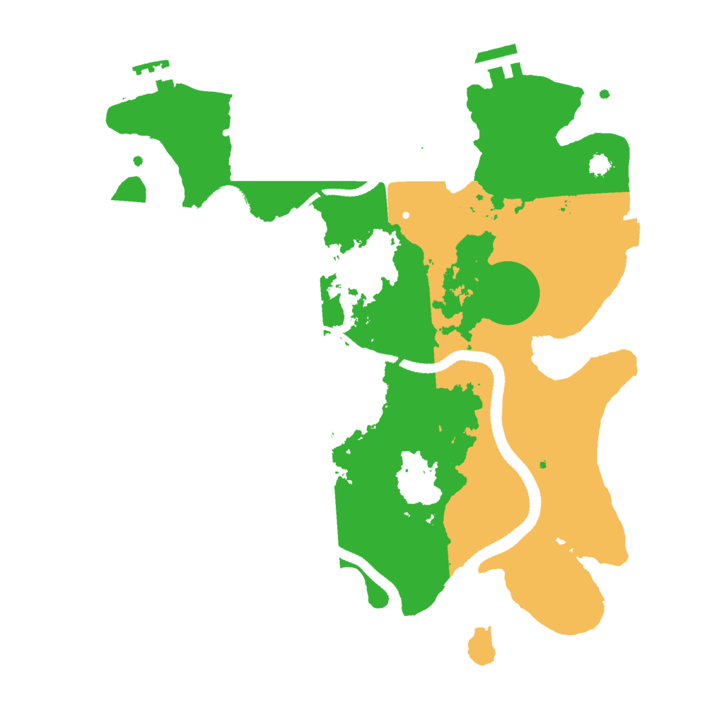 Biome Rust Map: Procedural Map, Size: 3000, Seed: 3487