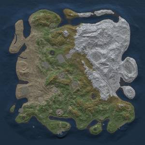 Thumbnail Rust Map: Procedural Map, Size: 4250, Seed: 1184764397, 18 Monuments