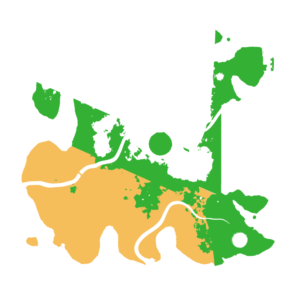 Biome Rust Map: Procedural Map, Size: 3400, Seed: 79652620