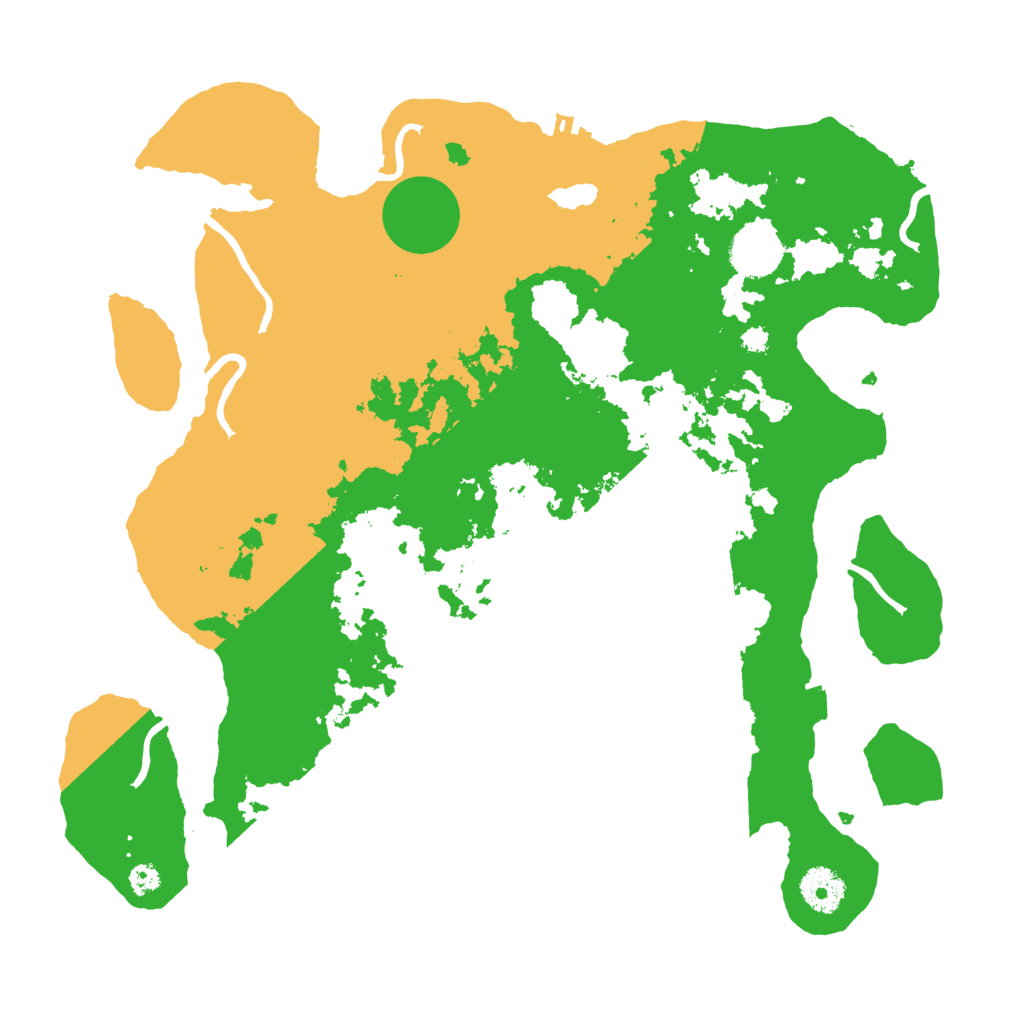 Biome Rust Map: Procedural Map, Size: 3500, Seed: 111052996