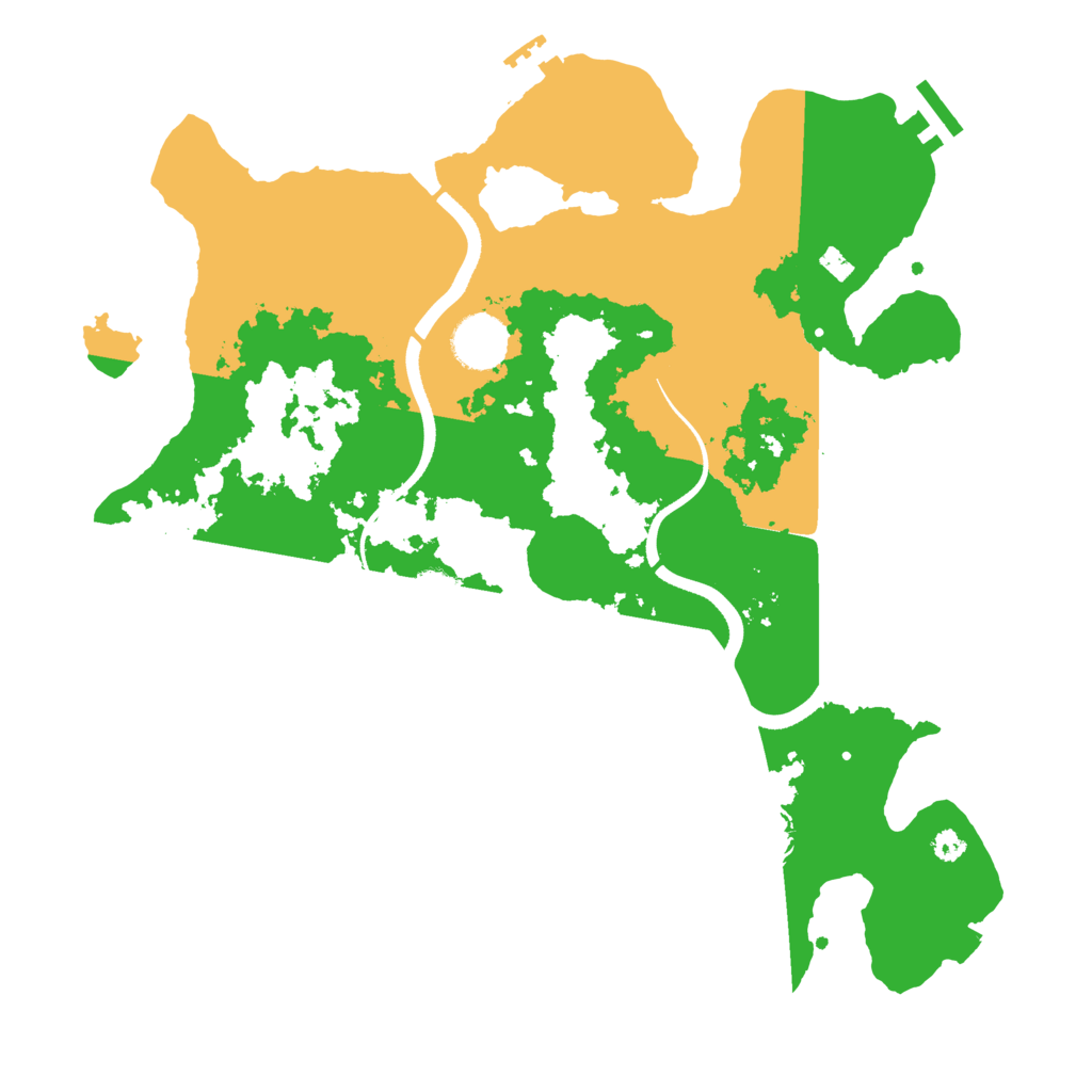 Biome Rust Map: Procedural Map, Size: 3500, Seed: 1155069530