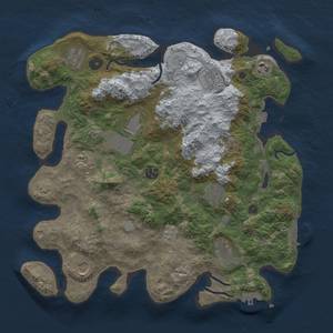 Thumbnail Rust Map: Procedural Map, Size: 3750, Seed: 41669459, 18 Monuments