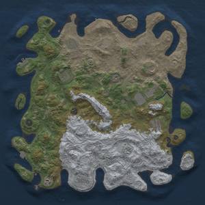Thumbnail Rust Map: Procedural Map, Size: 4500, Seed: 1318598044, 19 Monuments